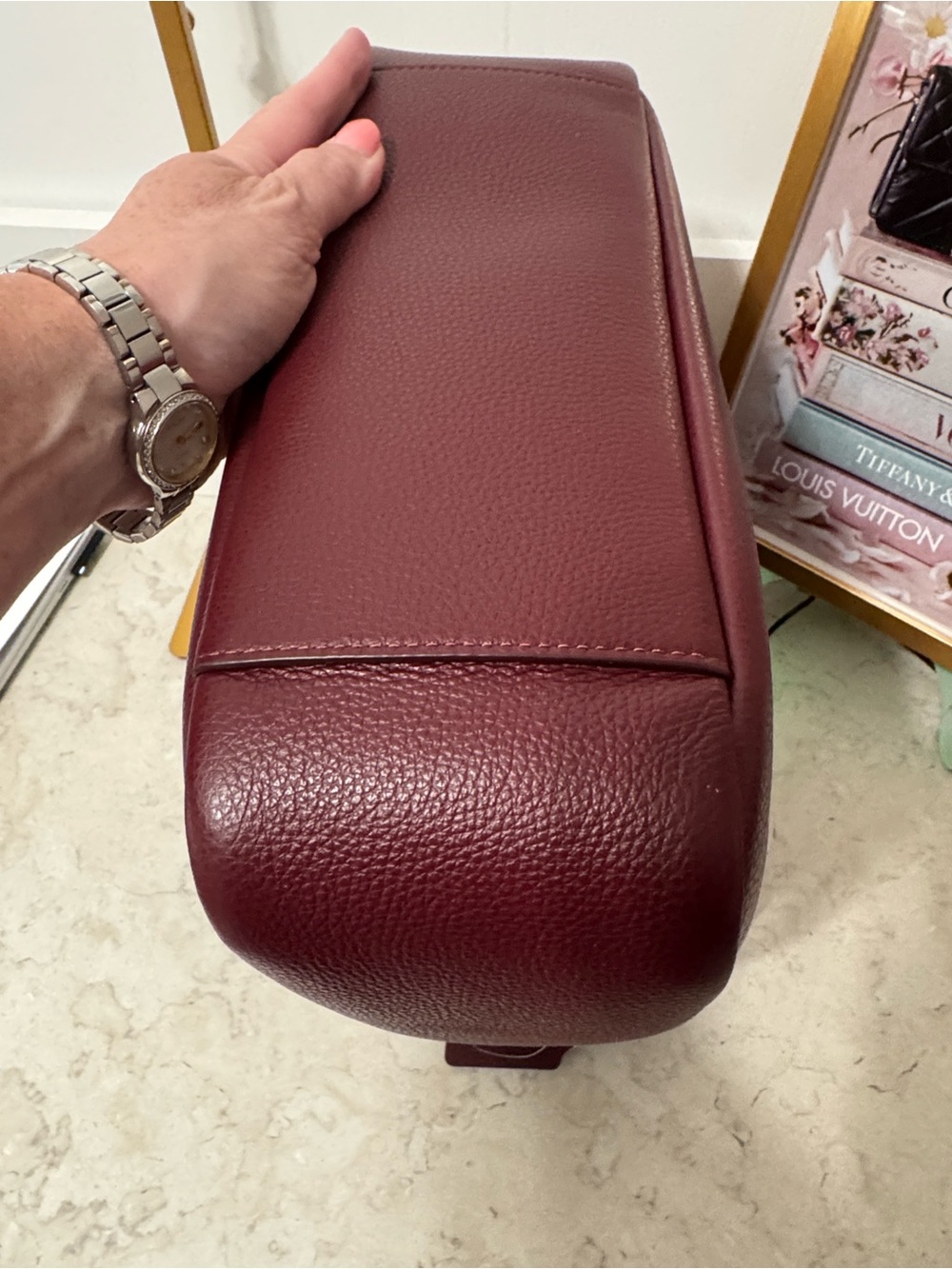 2025 Coach Hadley Hobo shoulder bag in Merlot NWOT - Picture 11 of 14